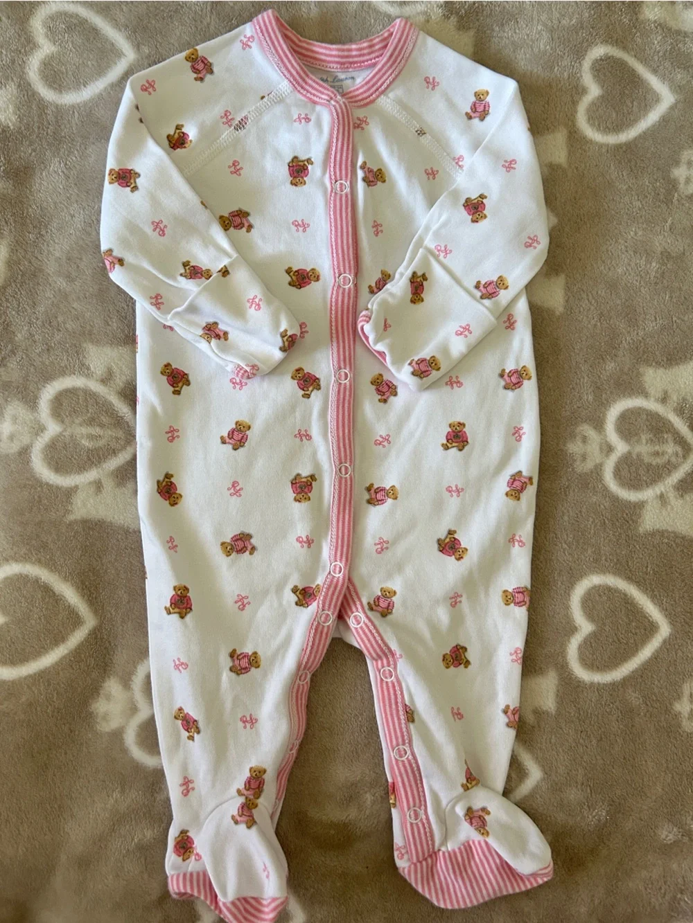 Ralph Lauren Pajamas with Teddy Print